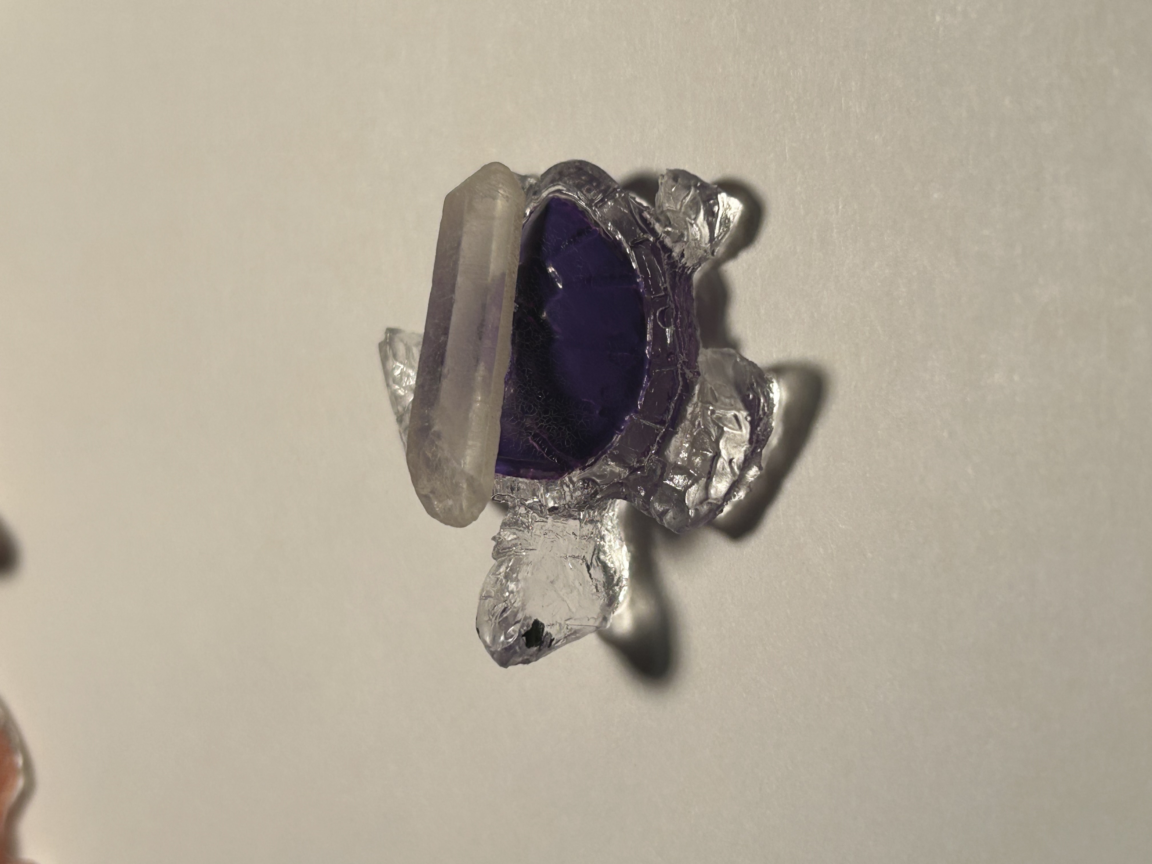 Purple Turtle clear Quartz point image 3