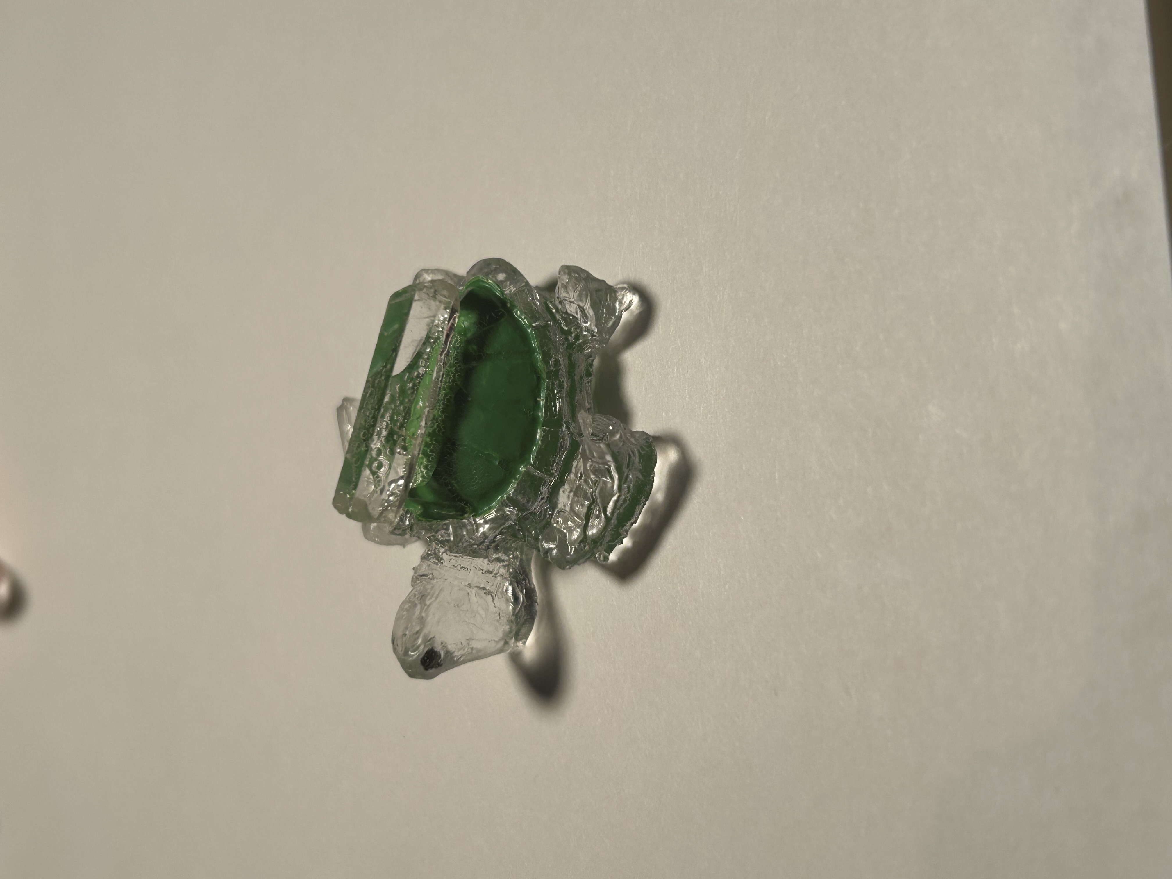 💚 Green Crystal Point Resin Turtle – Wholesale image 3