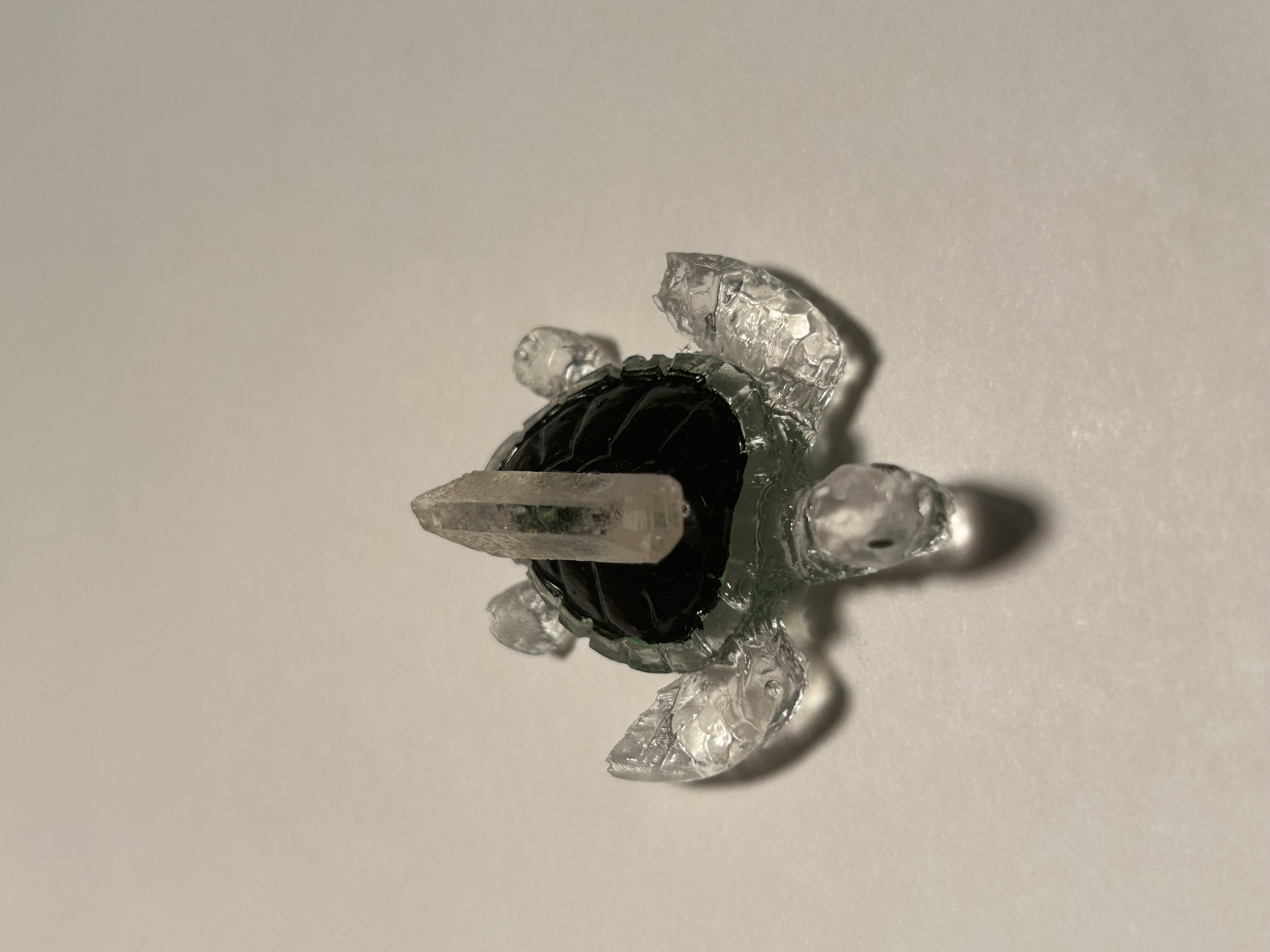 Black Crystal Point Resin Turtle – Wholesale image 4
