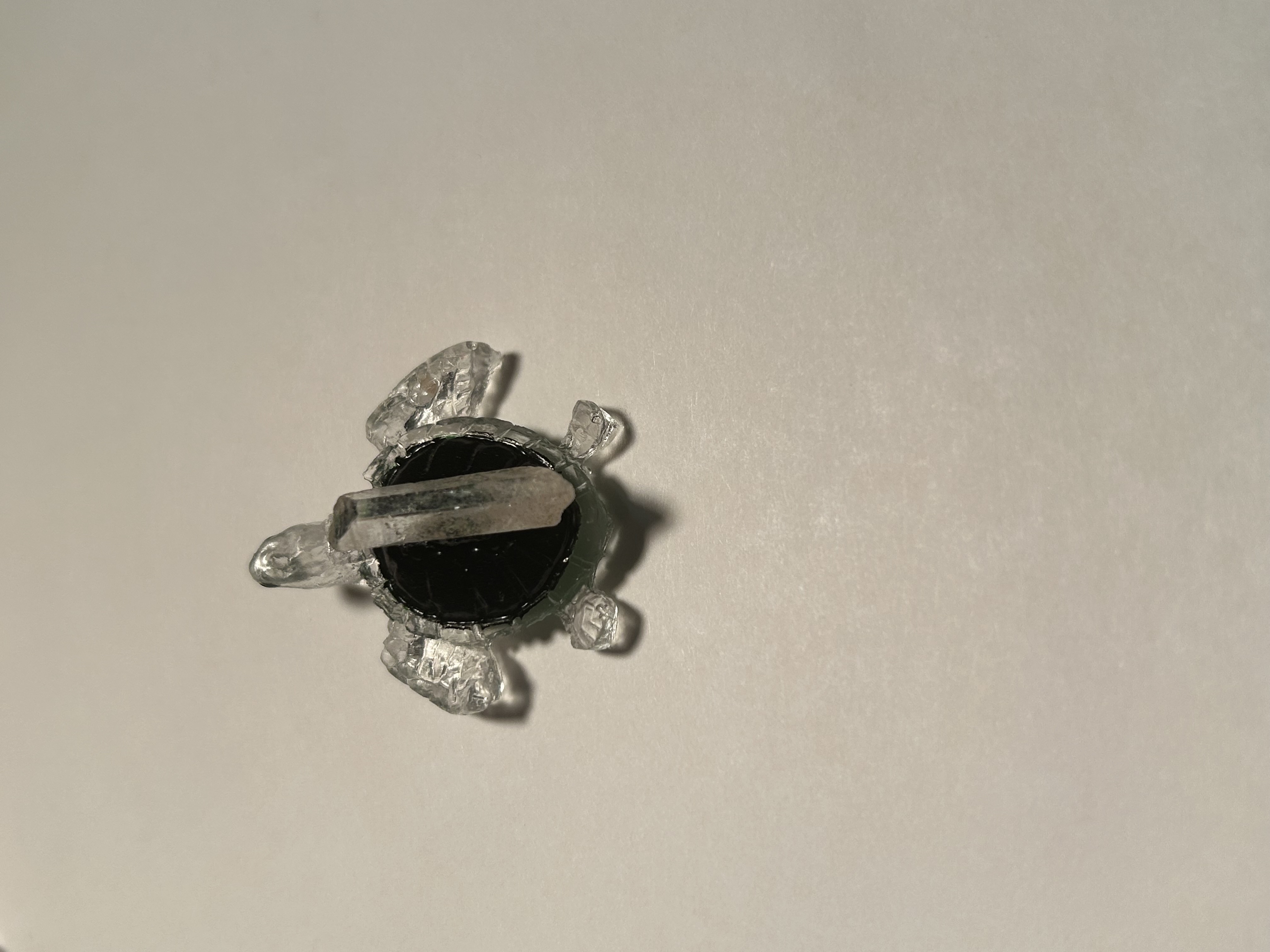 Black Crystal Point Resin Turtle – Wholesale image 2