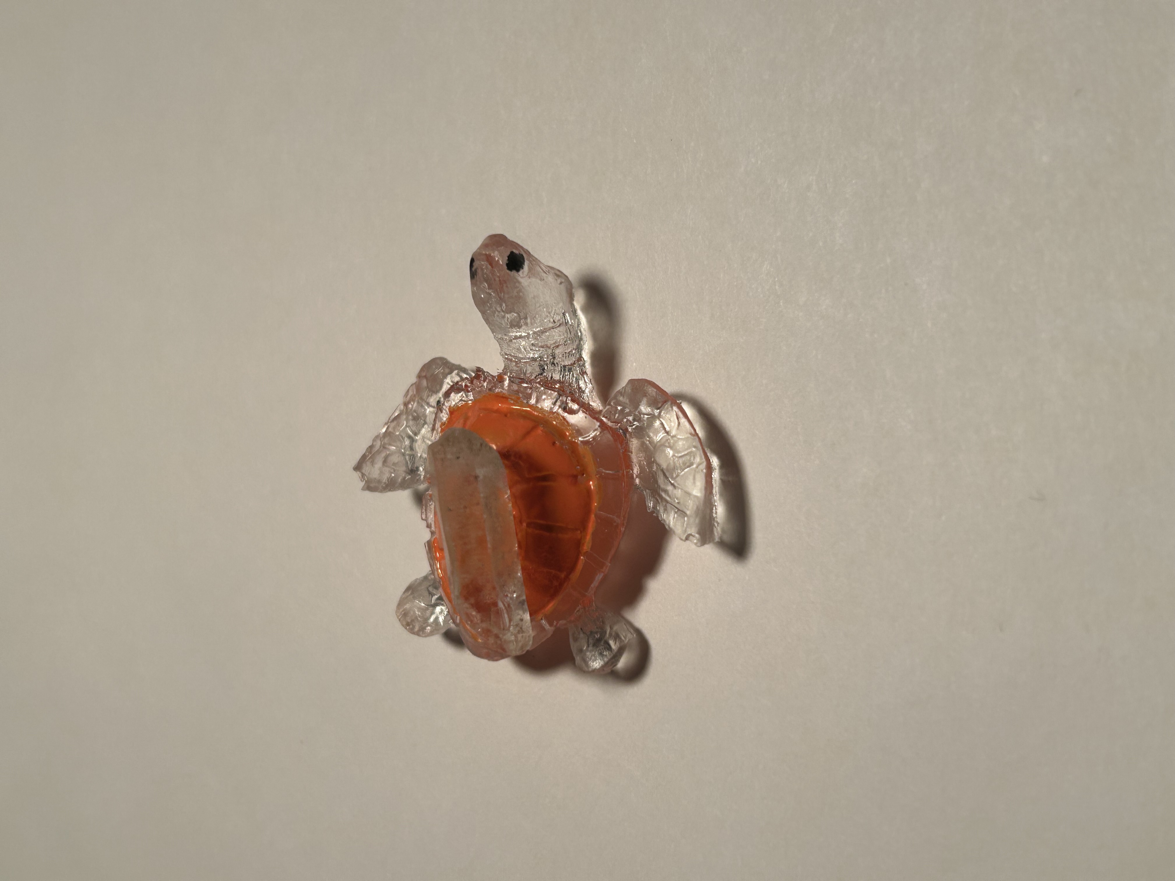 🧡 Orange Crystal Point Resin Turtle – Wholesale image 3
