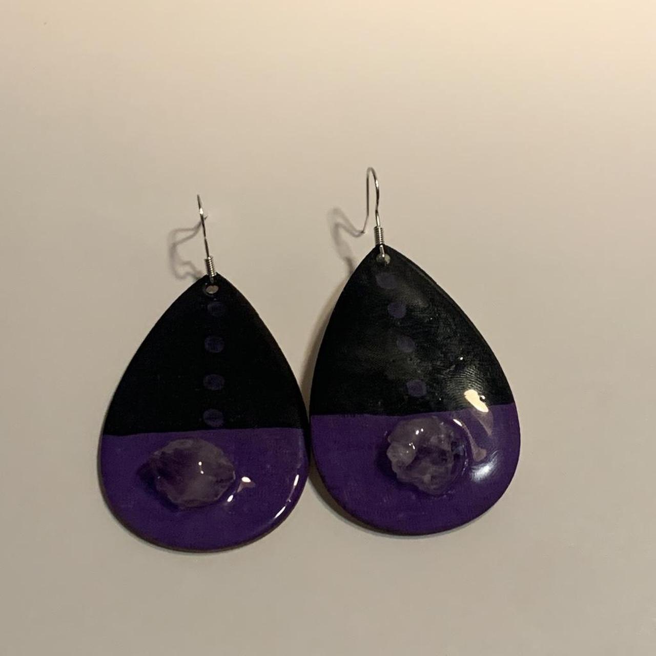 Amethyst Teardrop Earrings