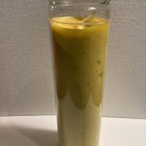 Yellow 7oz worship candle